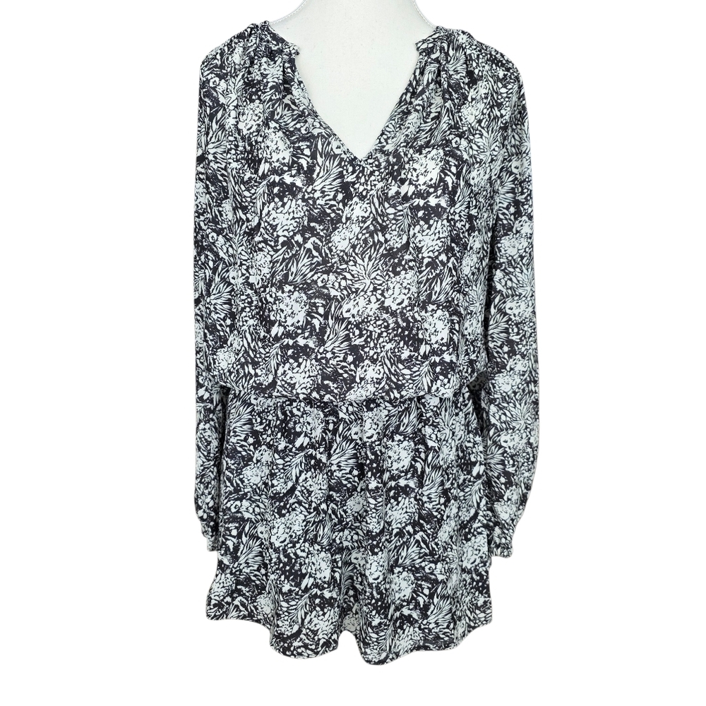 Ramy Brook Landa Floral Printed Blouson Mini Dress Size XS